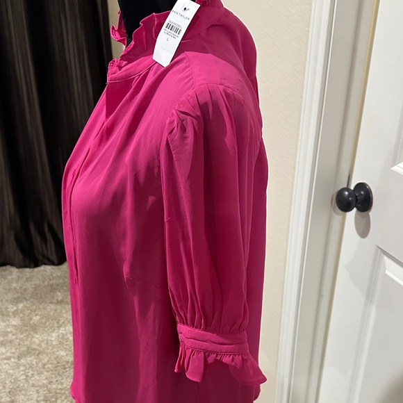 Ann Taylor Fuchsia Button Down Shirt - Picture 4 of 8